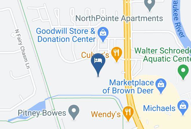 Milwaukee - Candlewood Suites Milwaukee Brown Deer Maps