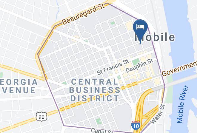 Mobile - Candlewood Suites Mobile Downtown Maps