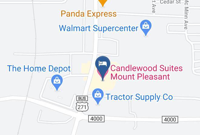 Titus - Candlewood Suites Mount Pleasant Maps