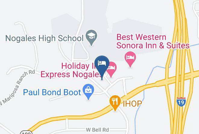 Santa Cruz - Candlewood Suites Nogales Maps