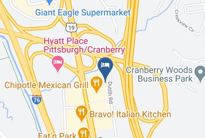 Butler - Candlewood Suites Pittsburgh Cranberry Maps