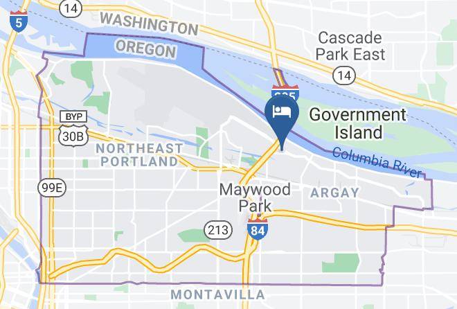 Candlewood Suites Portland Airport Map