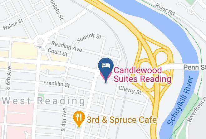 Candlewood Suites Reading Map