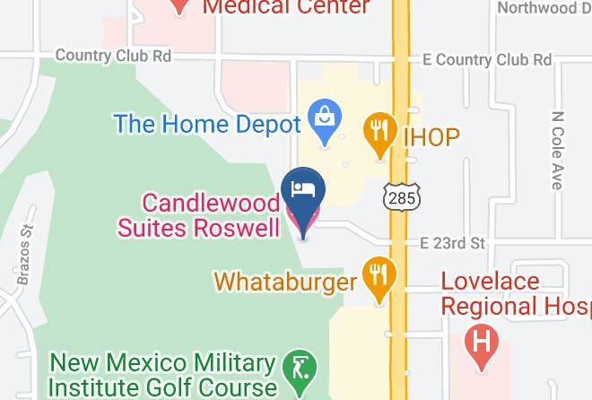 Chaves - Candlewood Suites Roswell Maps