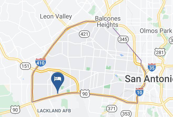 Bexar - Candlewood Suites San Antonio Lackland Afb Area Maps