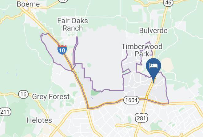 Bexar - Candlewood Suites San Antonio N Stone Oak Area Maps