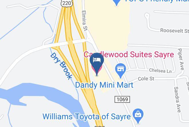Bradford - Candlewood Suites Sayre Maps