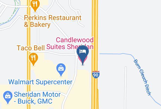 Sheridan - Candlewood Suites Sheridan Maps