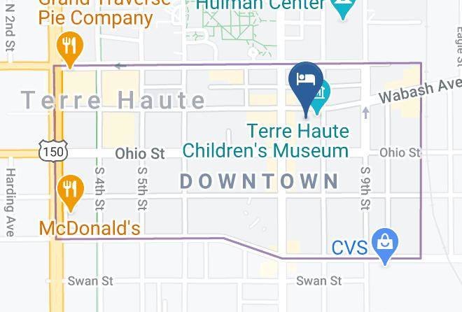 Candlewood Suites Terre Haute Map