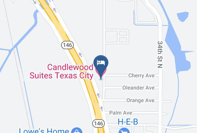 Galveston - Candlewood Suites Texas City Maps