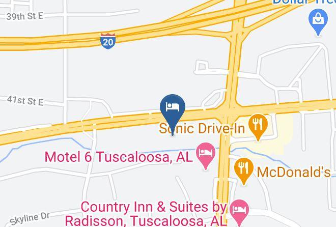 Tuscaloosa - Candlewood Suites Tuscaloosa Maps