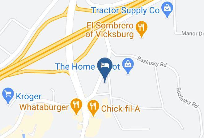 Warren - Candlewood Suites Vicksburg Maps
