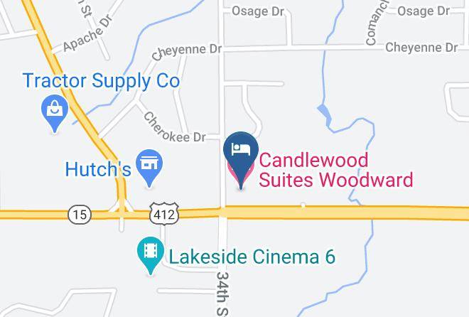 Woodward - Candlewood Suites Woodward Maps