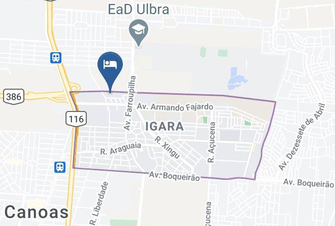 Canoas - Canoas Hotel Castel Maps