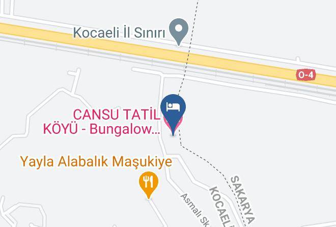 Kartepe - Cansu Tatil Koyu Bungalow Otel Restaurant Maps