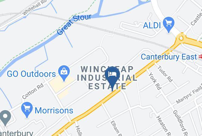 Kent - Canterbury Hotel Maps