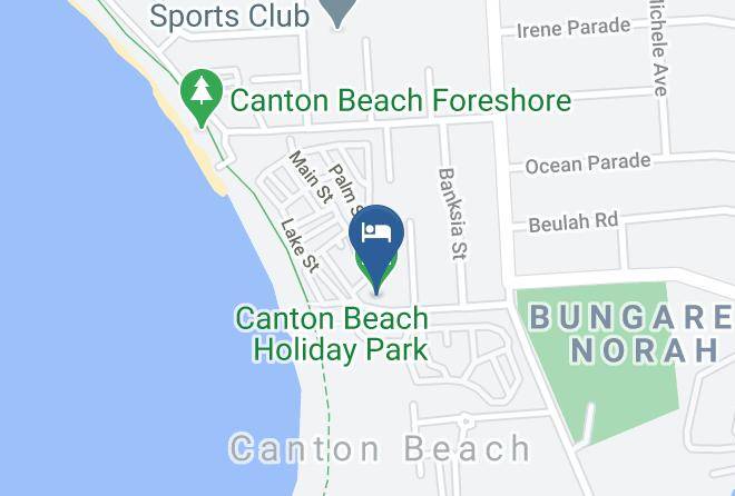 Canton Beach Holiday Park Map