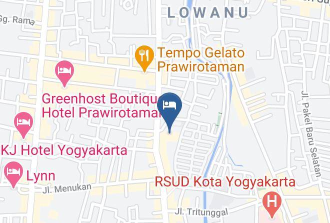 Kota Yogyakarta - Cantya Hotel Maps