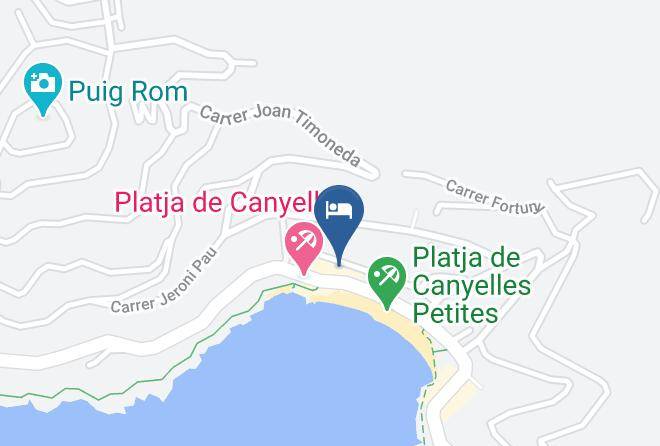 Hotel Canyelles Playa Map