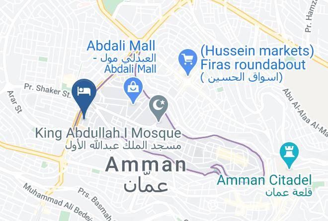 Amman - Canyon Boutique Hotel Maps