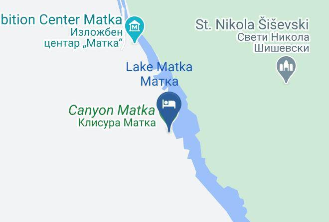 Skopje - Canyon Matka Hotel & Restaurant Maps