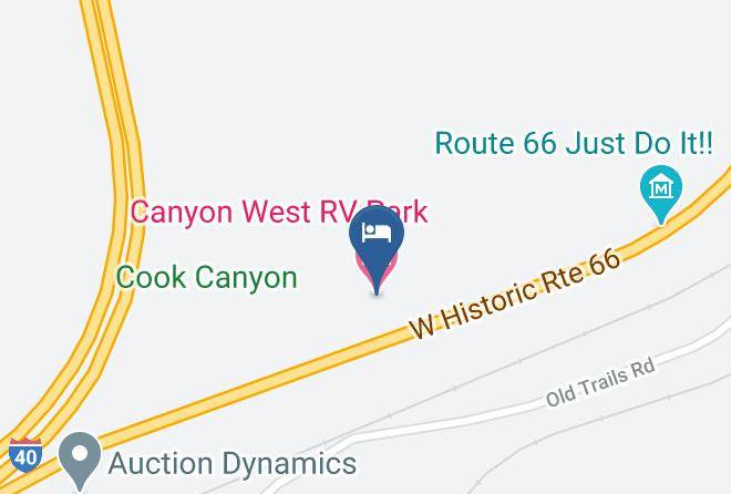 Mohave - Canyon West Rv Park Maps