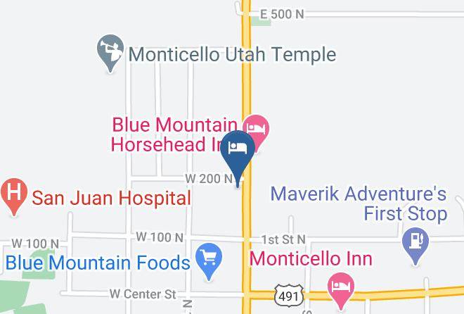 San Juan - Canyonlands Motor Inn Monticello Maps