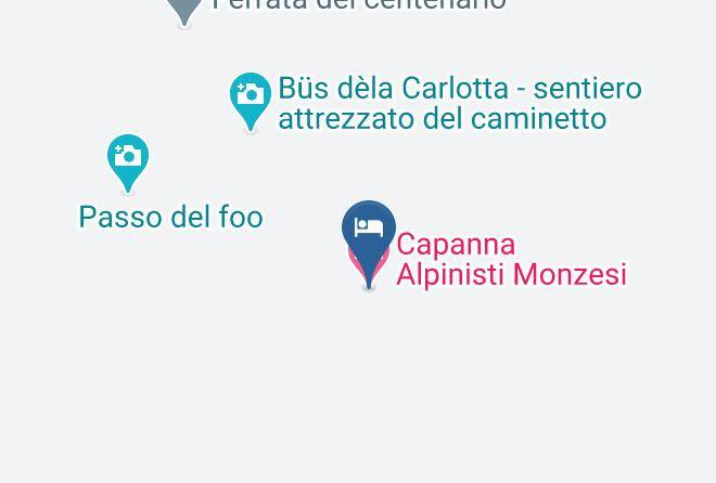 Capanna Alpinisti Monzesi Map