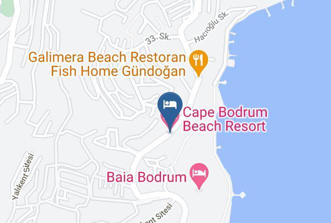 Bodrum - Cape Bodrum Beach Resort Maps