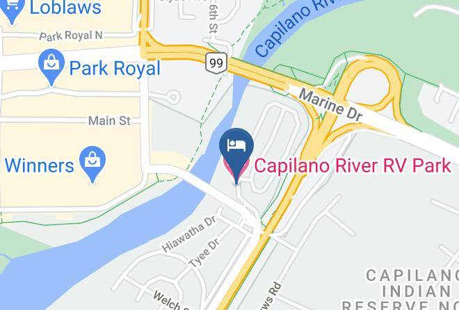 Greater Vancouver - Capilano River Rv Park Maps
