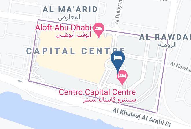 Abu Dhabi - Capital Centre Arjaan By Rotana Maps