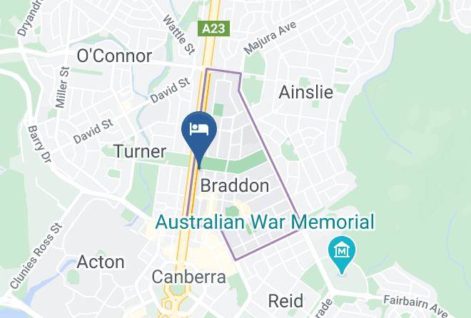 Braddon - Madison Capital Executive Apartments Maps