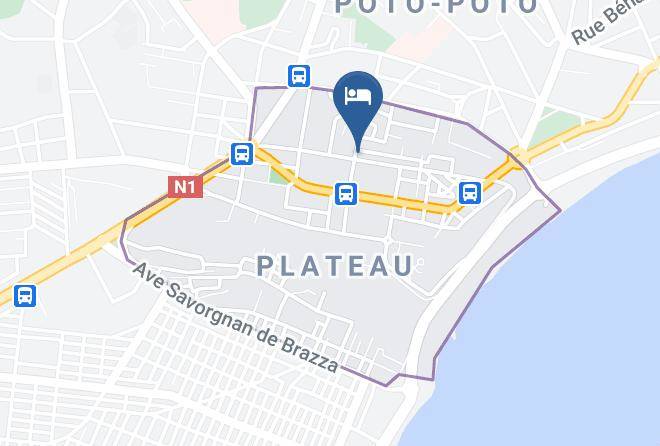 Brazzaville - Capital Hotel Maps
