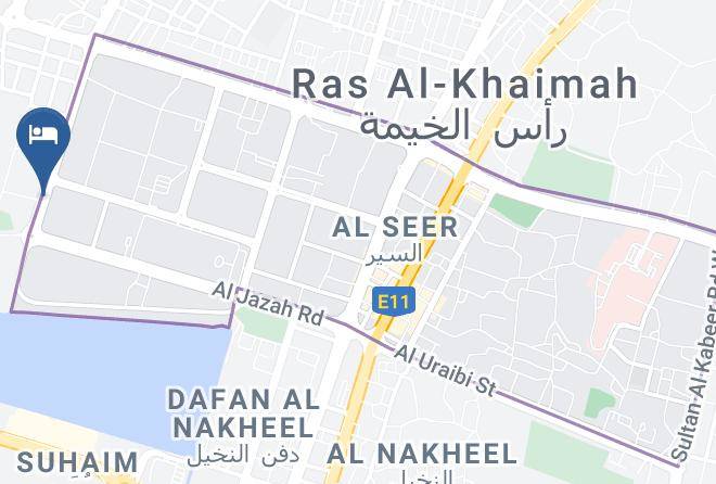North Ras Al Khaimah - Action Hotel Ras Al Khaimah Maps