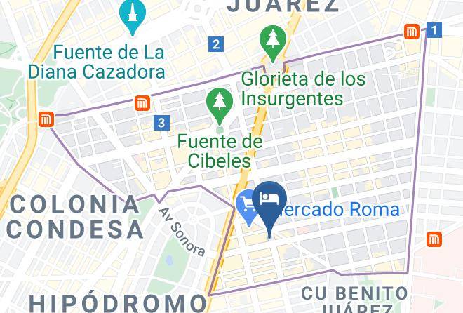 Cuauhtemoc - Capital O Roma 191 Maps