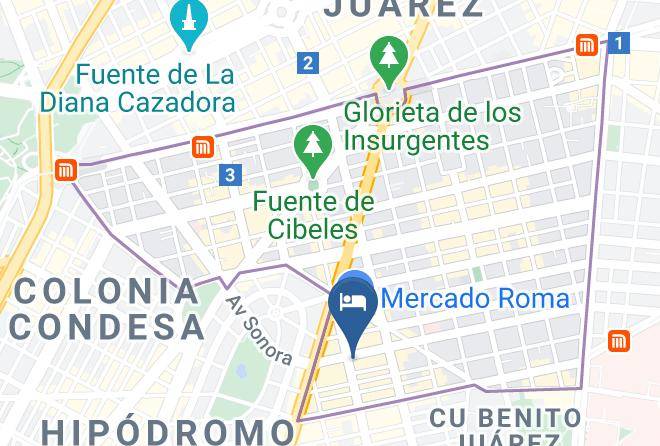 Cuauhtemoc - Capital Suites Maps