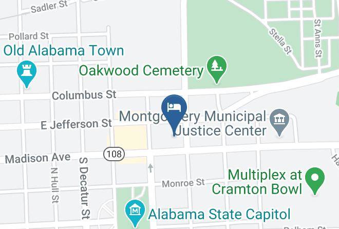 Capitol Inn & Suites Montgomery Map