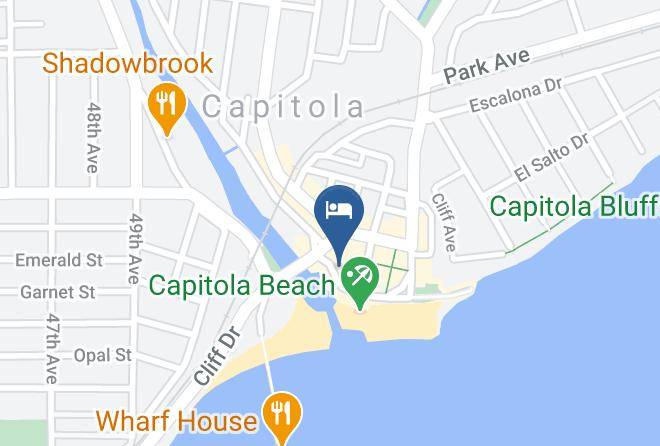 Santa Cruz - Capitola Hotel Maps