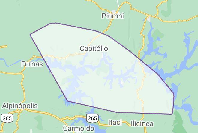 Guape - Capitolio Pousadas Maps