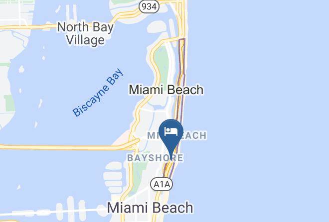 Red South Beach Hotel Map