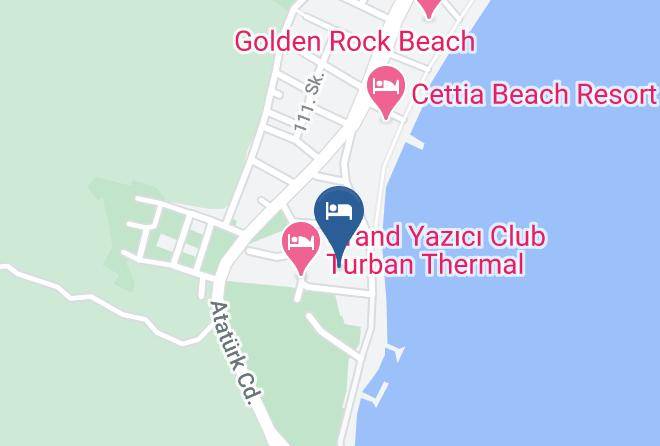 Luna Beach Deluxe Map - Mugla - Marmaris