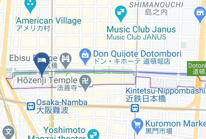 Osaka City Chuo Ward - Capsule Hotel Astil Dotonbori Maps