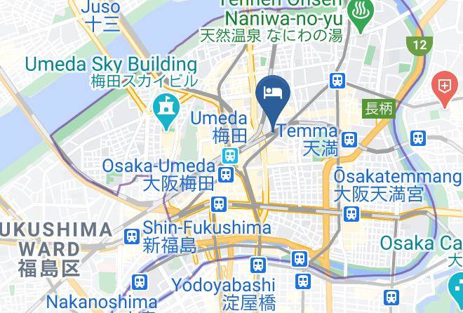 Osaka City Kita Ward - Capsule Hotel Daitoyo Maps