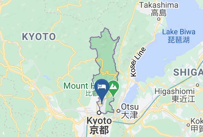 Kyoto City Sakyo Ward - Capsule Hotel Manyudo Maps