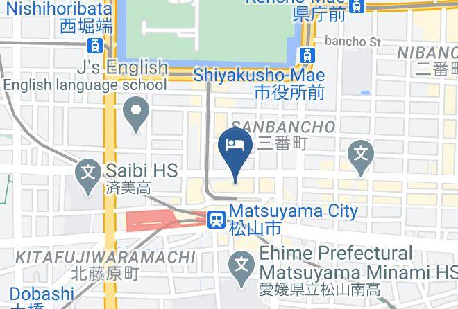 Matsuyama City - Capsule Hotel New Grand Maps