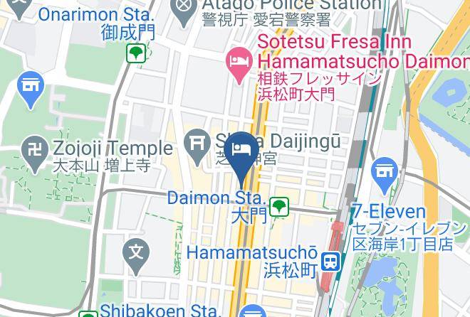Minato Ward - Capsule Inn Hamamatsucho Maps