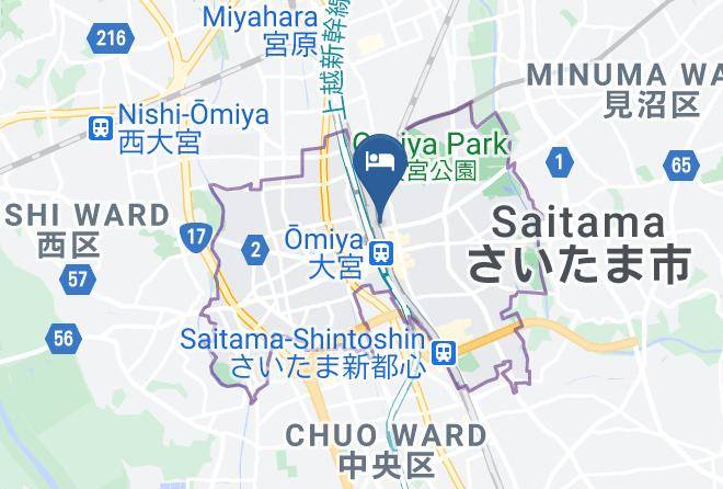 Saitama City Omiya Ward - Capsule Inn Omiya Maps