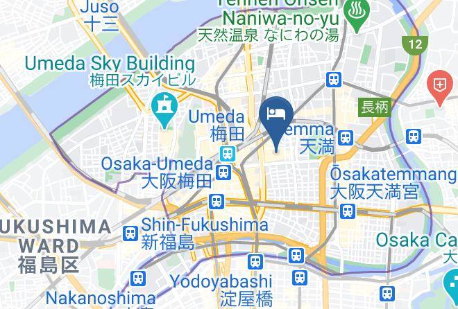Osaka City Kita Ward - Capsule Inn Osaka Maps