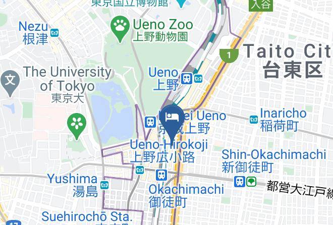 Taito Ward - Capsule Net Omotenashi No Oyado Maps