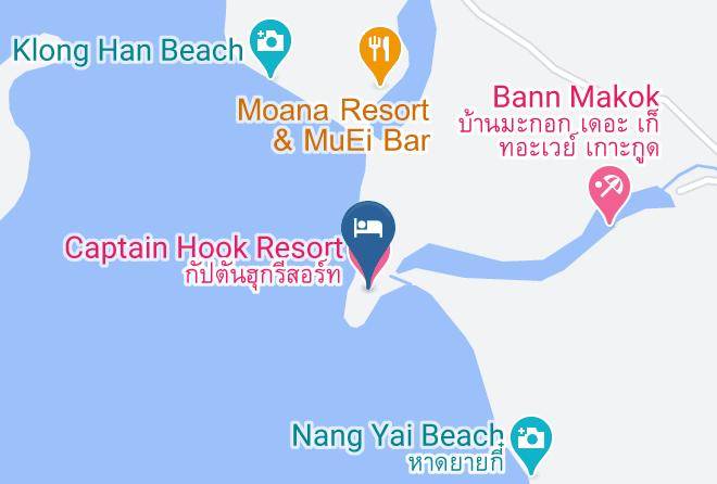 Amphoe Ko Kut - Captain Hook Resort Maps